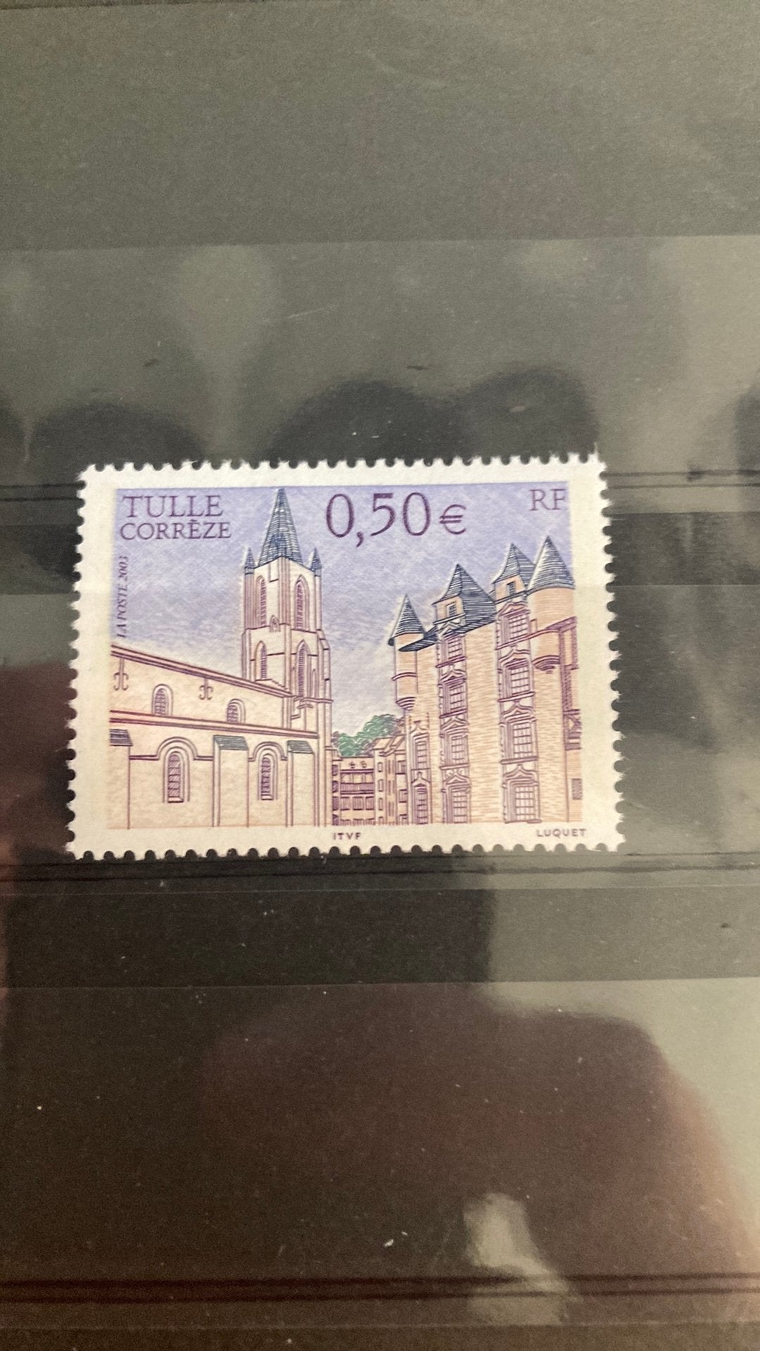 Frankrijk 3580 kerk post fris/984, Ophalen of Verzenden