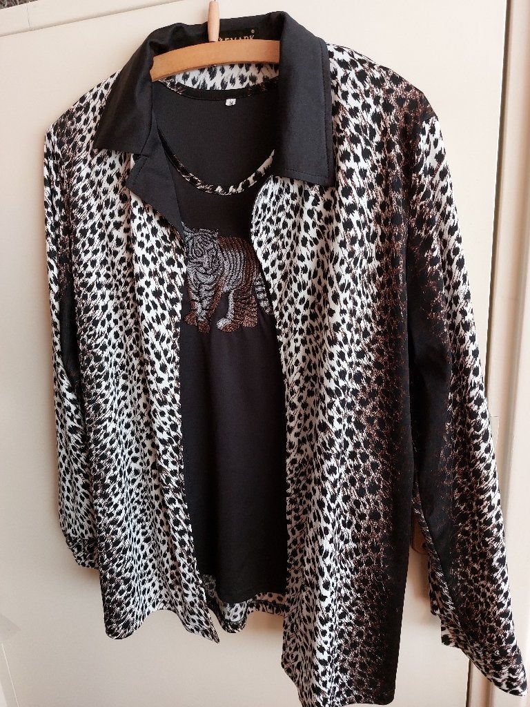 hempje met een blouse, Ophalen of Verzenden, Zo goed als nieuw, Maat 38/40 (M), Zwart