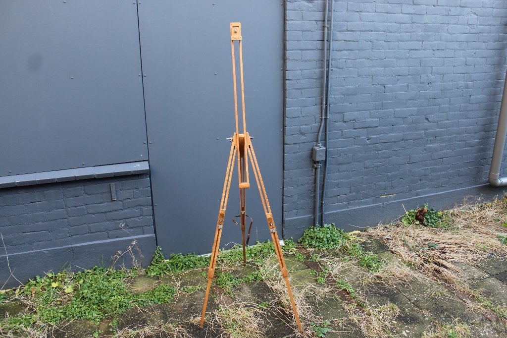 Brocante - Compacte en handige schilders-ezel!, Hobby en Vrije tijd, Schilderen, Ophalen of Verzenden, Gebruikt, Ezel