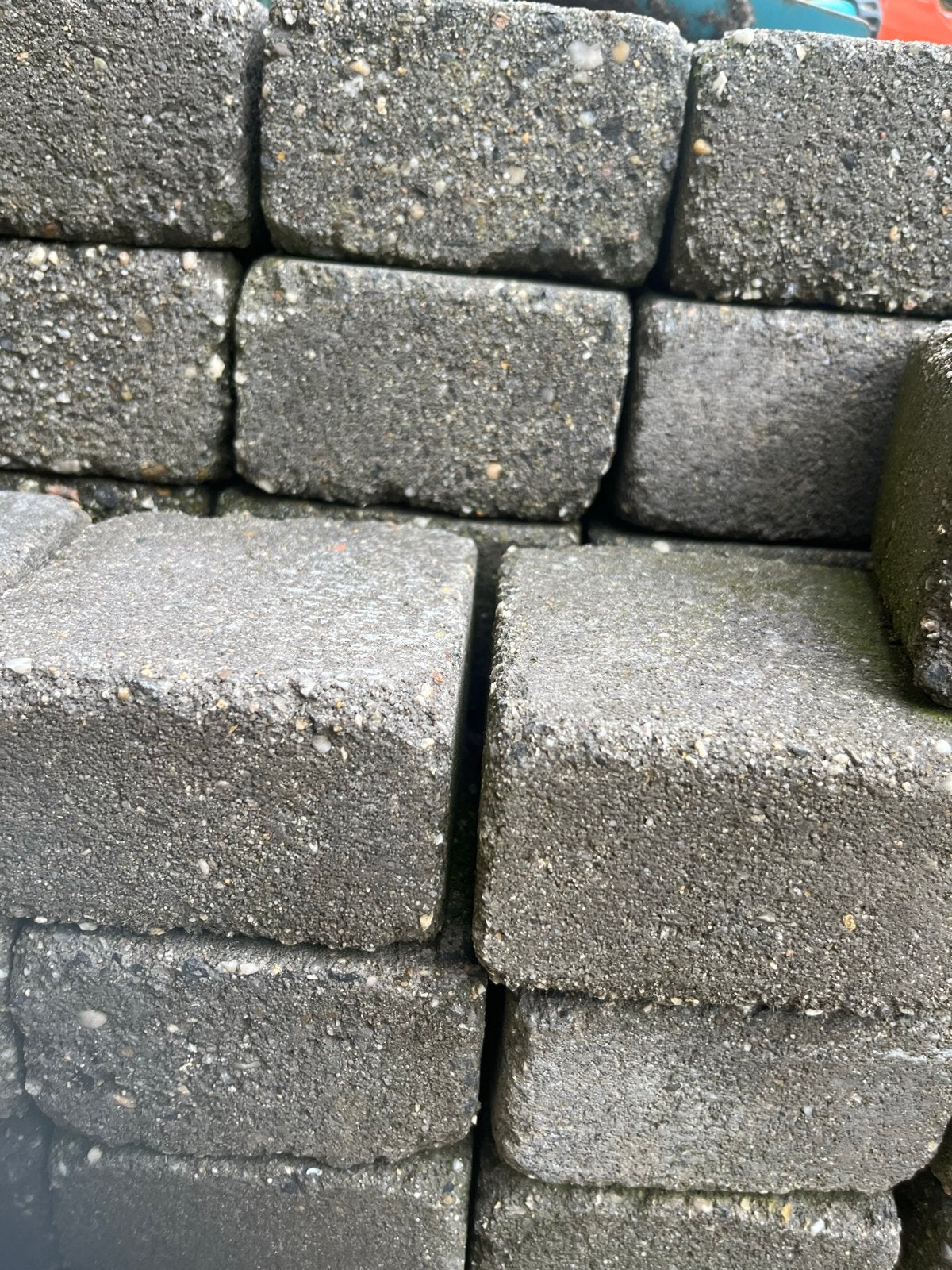 Gebruikte betonnen klinkers, Tuin en Terras, Tegels en Klinkers, Gebruikt, Klinkers, Beton, 10 m² of meer, Ophalen
