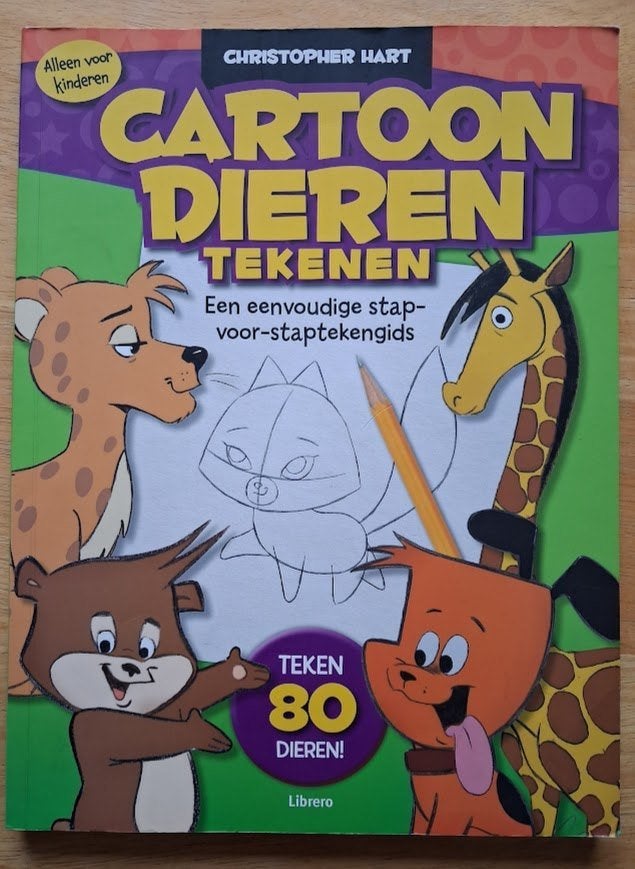 Cartoondieren tekenen - Christopher Hart, Ophalen of Verzenden, Zo goed als nieuw, Tekenen en Schilderen, Geschikt voor kinderen