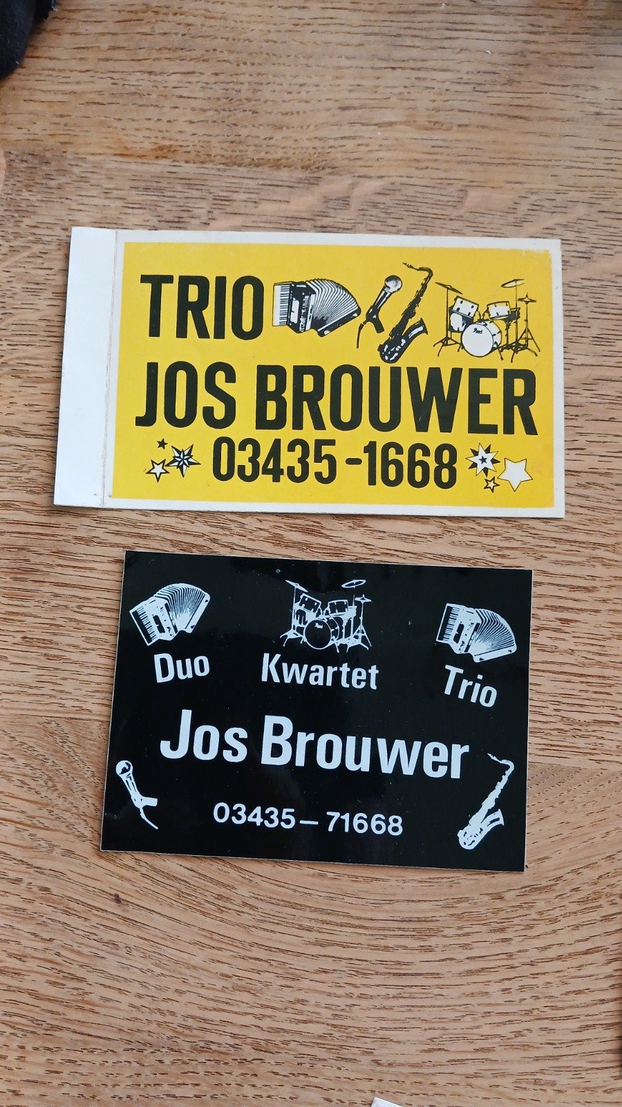 Sticker orkest Duo/Trio Jos Brouwer, WIJK BIJ DUURSTEDE, Ophalen of Verzenden, Zo goed als nieuw