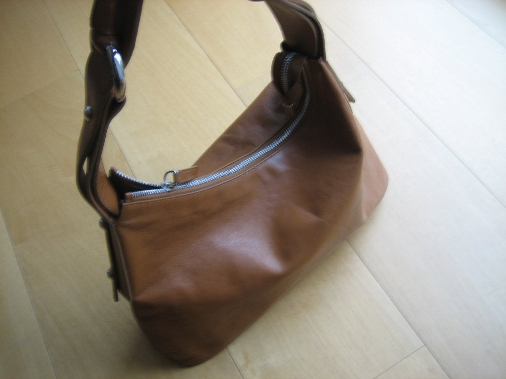 Exclusieve Italiaanse caramel-leren handtas ABRO snazzeys, Verzenden, Nieuw, Bruin, Handtas
