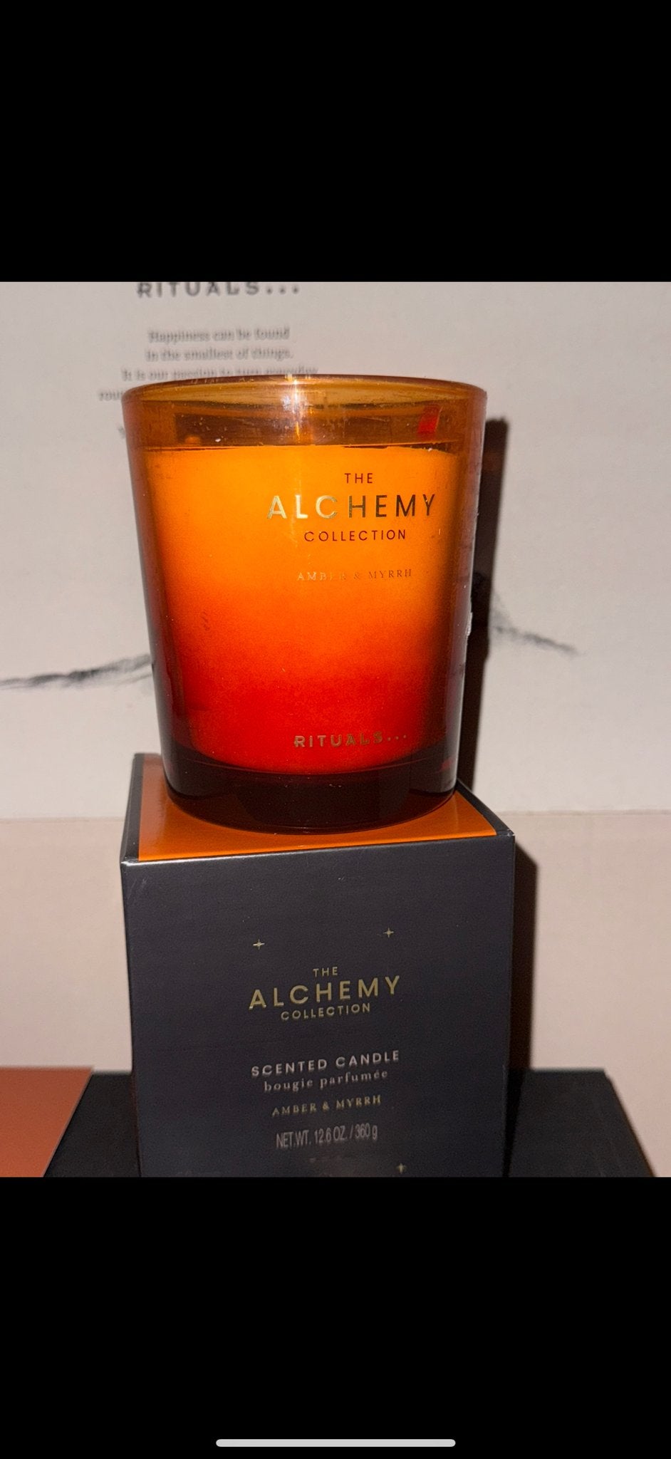 Rituals The Alchemy Collection Geurkaars Amber & Myrrh, Oranje, Ophalen of Verzenden, Rituals, Kaars
