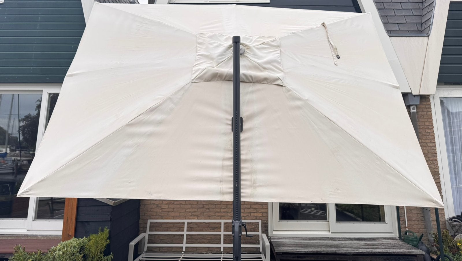 Ikea Seglaro 330x240 cm parasol, Ophalen, Gebruikt, Kantelbaar, Zweefparasol