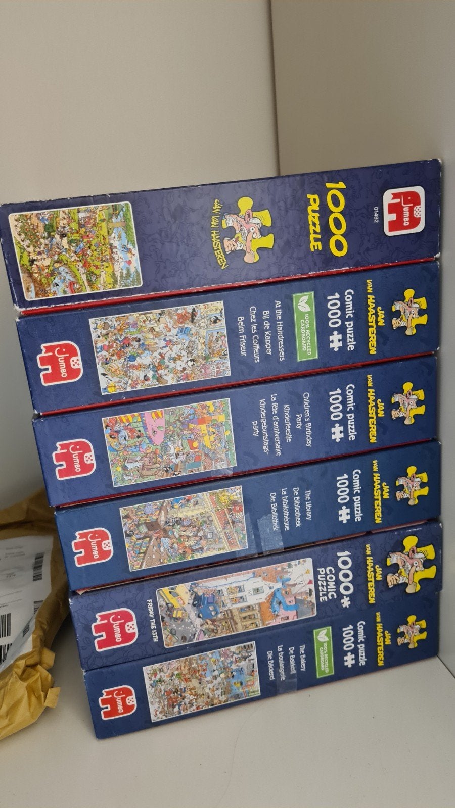 Jan van Haasteren puzzels 1000 stukjes, Ophalen, 500 t/m 1500 stukjes, Zo goed als nieuw