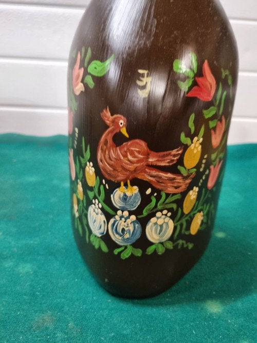 kruik fles beschilderd vintage, Ophalen of Verzenden, 'T Olde Gre-j, Info@toldegrej.nl, Endepoelstraat 20f Didam