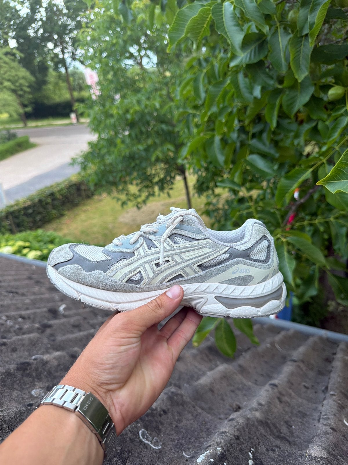 Asics sneakers maat 37,5, Ophalen of Verzenden, Sneakers of Gympen, Grijs, Gedragen