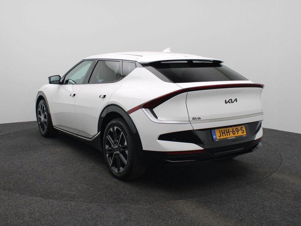 Kia EV6 Plus 84 kWh | bijtelling 17%| stoel- & stuurverwarmi, Automaat, Achterwielaandrijving, 1960 kg, Wit