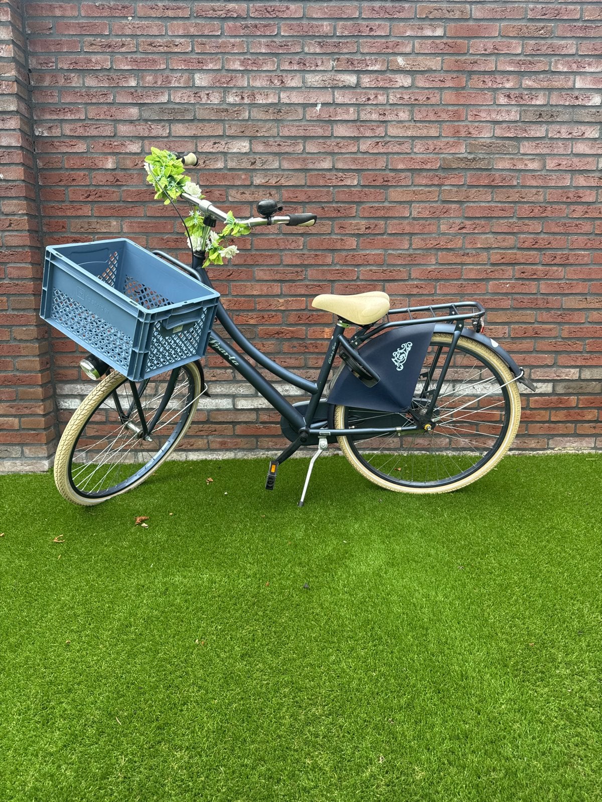 Sparta transportfiets met blauwe krat - 26 inch, 3 versn., Ophalen, Terugtraprem, Sparta, Gebruikt