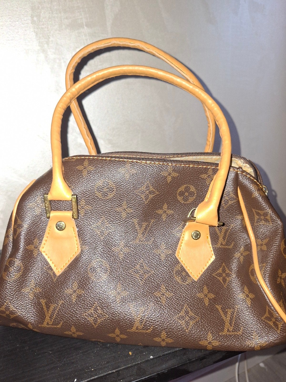 Gebruikte Louis Vuitton Handtas - Monogram Canvas, Ophalen of Verzenden, Gebruikt, Bruin, Handtas