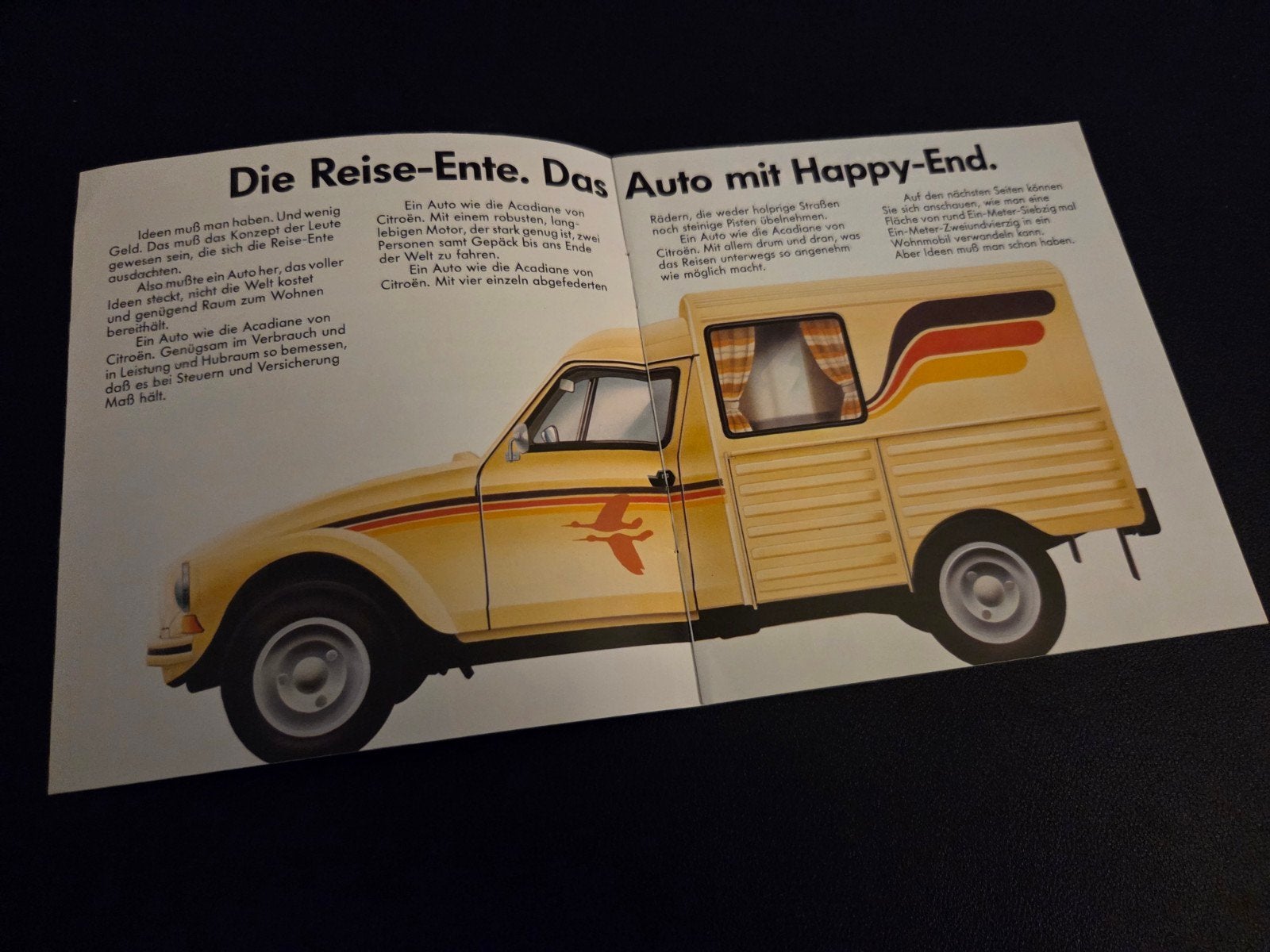 Brochure Citroën Acadiane Reise-Ente 1981, Ophalen of Verzenden, Zo goed als nieuw, Citroën