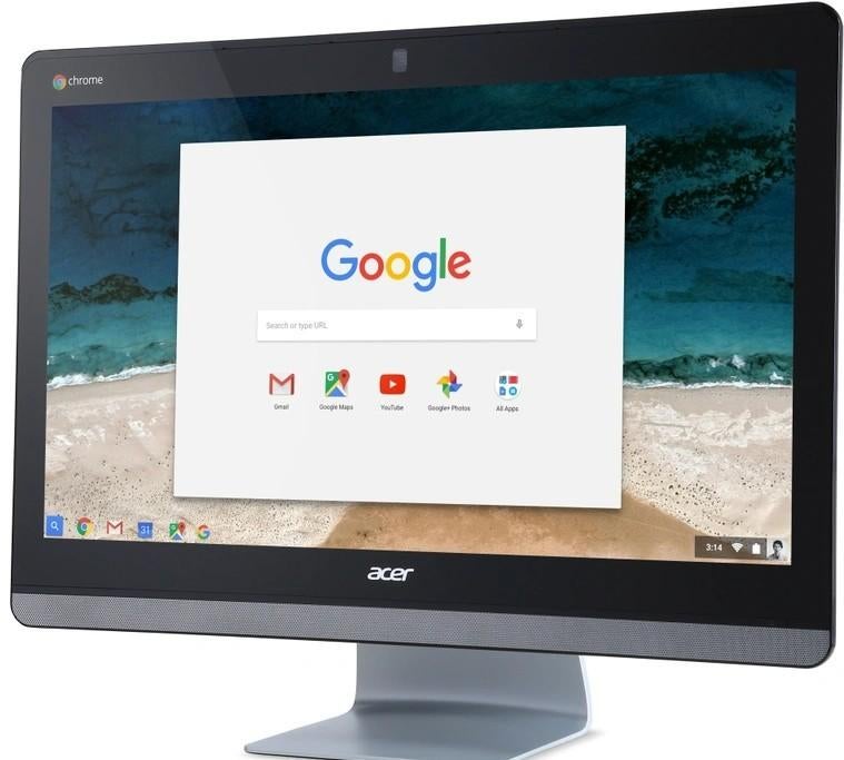 Acer 23.8 inch Chromebase All-in-One incl toetsenbord + muis, Computers en Software, Desktop Pc's, Gebruikt, Minder dan 2 Ghz