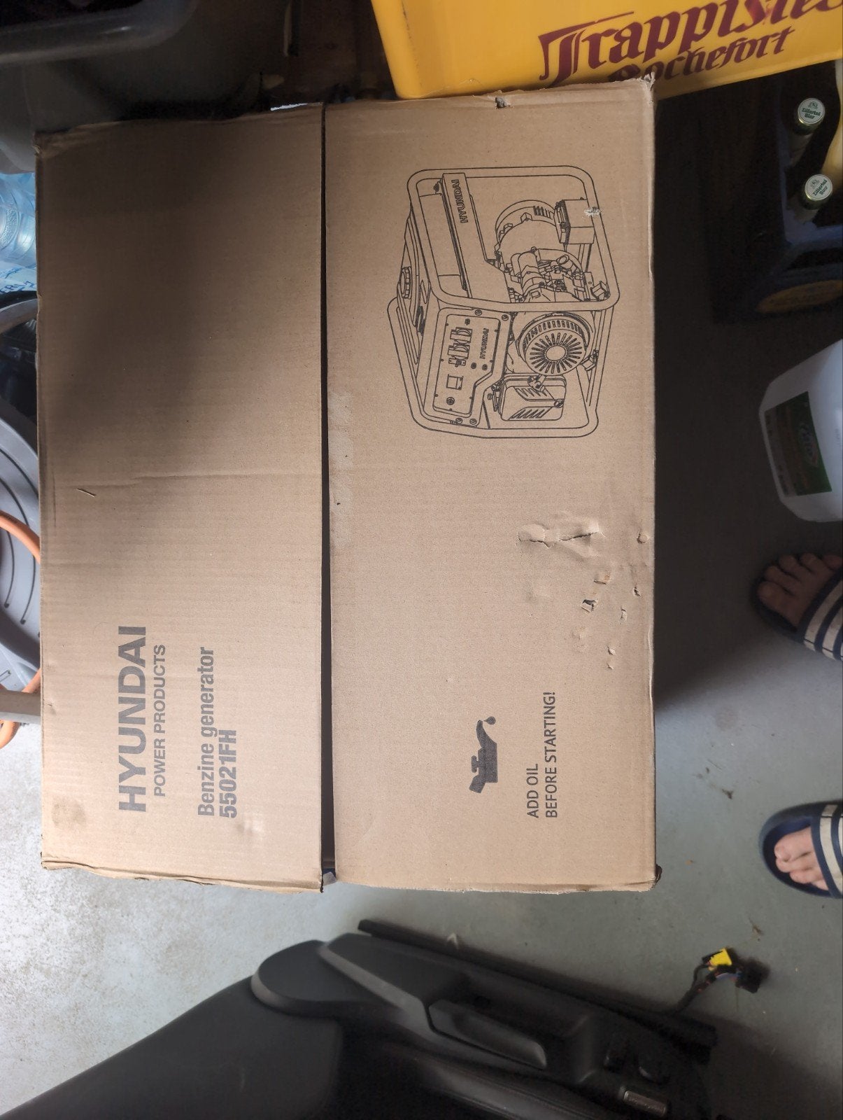 Nieuwe Hyundai Benzine Generator 5502IFH, Ophalen of Verzenden, Nieuw, Minder dan 5 kVA, Benzine