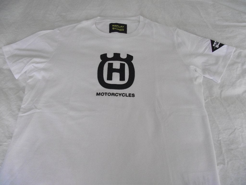 NIEUW wit Replay Motorcycles Husqvarna T-shirt maat XL, Wit, Ophalen of Verzenden, Replay  Husqvarna, Maat 56/58 (XL)