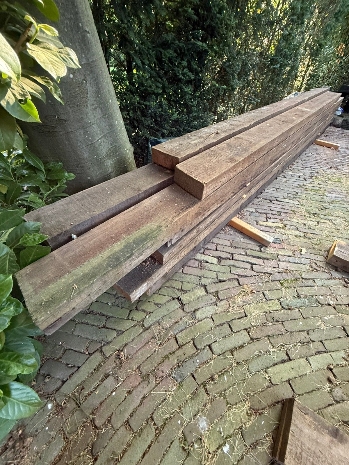 Americaans grenen 100 jaar oud - 12/ 75x175  mm, Ophalen, Zo goed als nieuw, 250 cm of meer, Planken