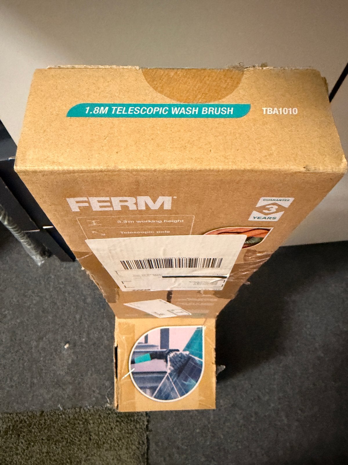 Ferm Telescopische Wasborstel 1.8M - Nieuw in Doos, Ophalen of Verzenden