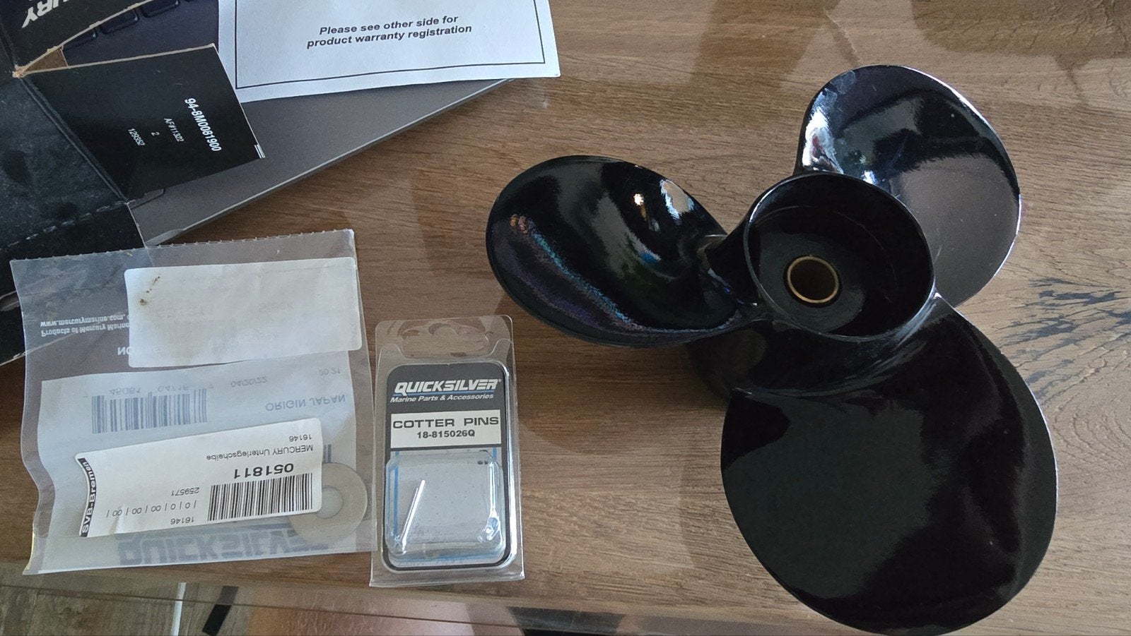 Mercury / Tohatsu werk schroef, Ophalen of Verzenden, Zo goed als nieuw, Motor en Techniek, Motorboot