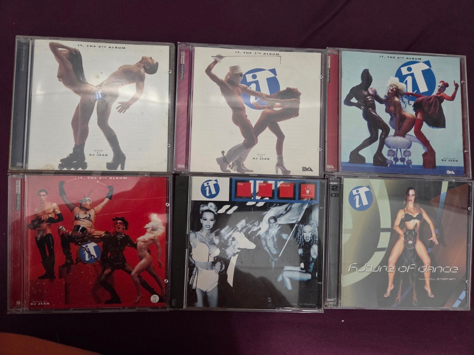 6 x IT cd album 90's discotheek The IT Dance Trance Mellow, Cd's en Dvd's, Ophalen of Verzenden, Zo goed als nieuw, Dance Populair