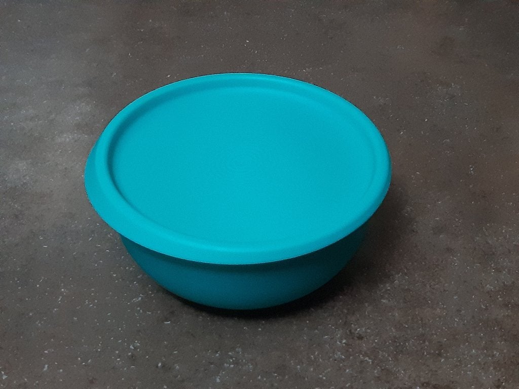 Tupperware voorraad schaaltje 550 ml turquoise, Ophalen of Verzenden, Nieuw, Schaal