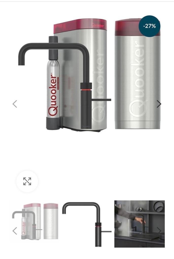 Quooker Cube met Square Zwart en Pro 3, Ophalen of Verzenden, Nieuw