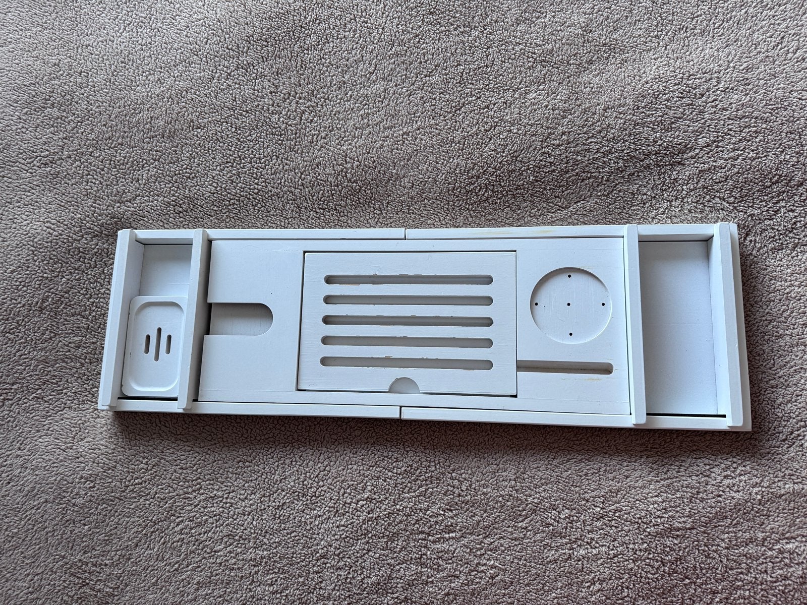 Bad plateau organizer wit perfecte staat!, Ophalen of Verzenden, Zo goed als nieuw, Douche-accessoire, Wit