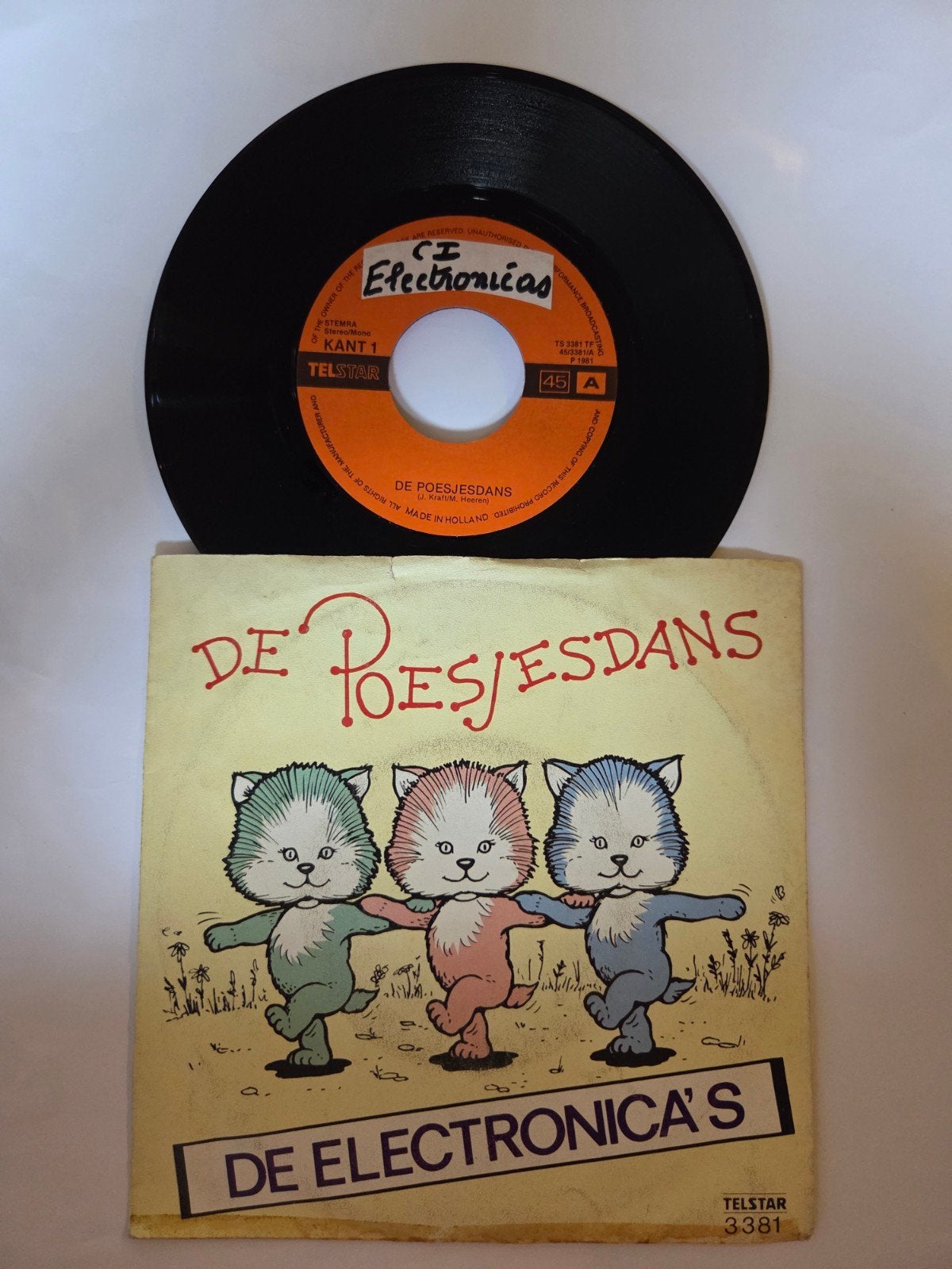 De Electronica's - De poesjesdans, Gebruikt, 7 inch, Single, Ophalen of Verzenden