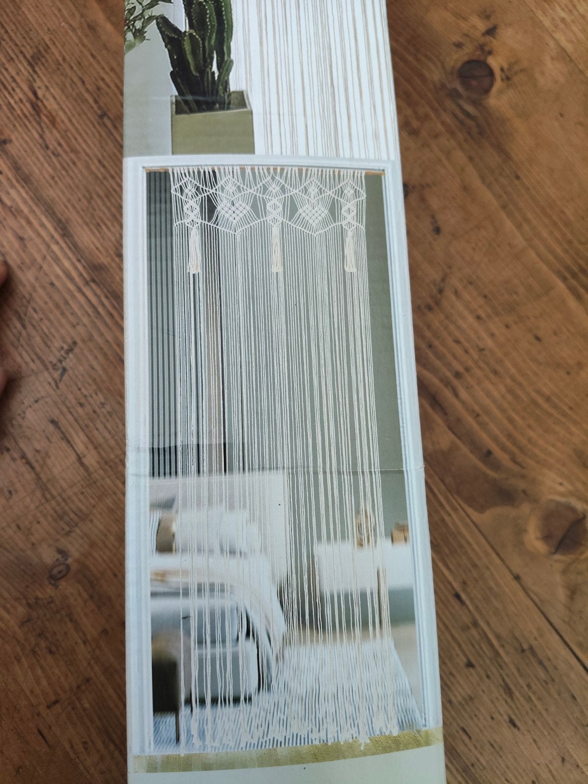 Vlieger gordijn  macrame, Huis en Inrichting, Ophalen of Verzenden, Nieuw, 200 cm of meer