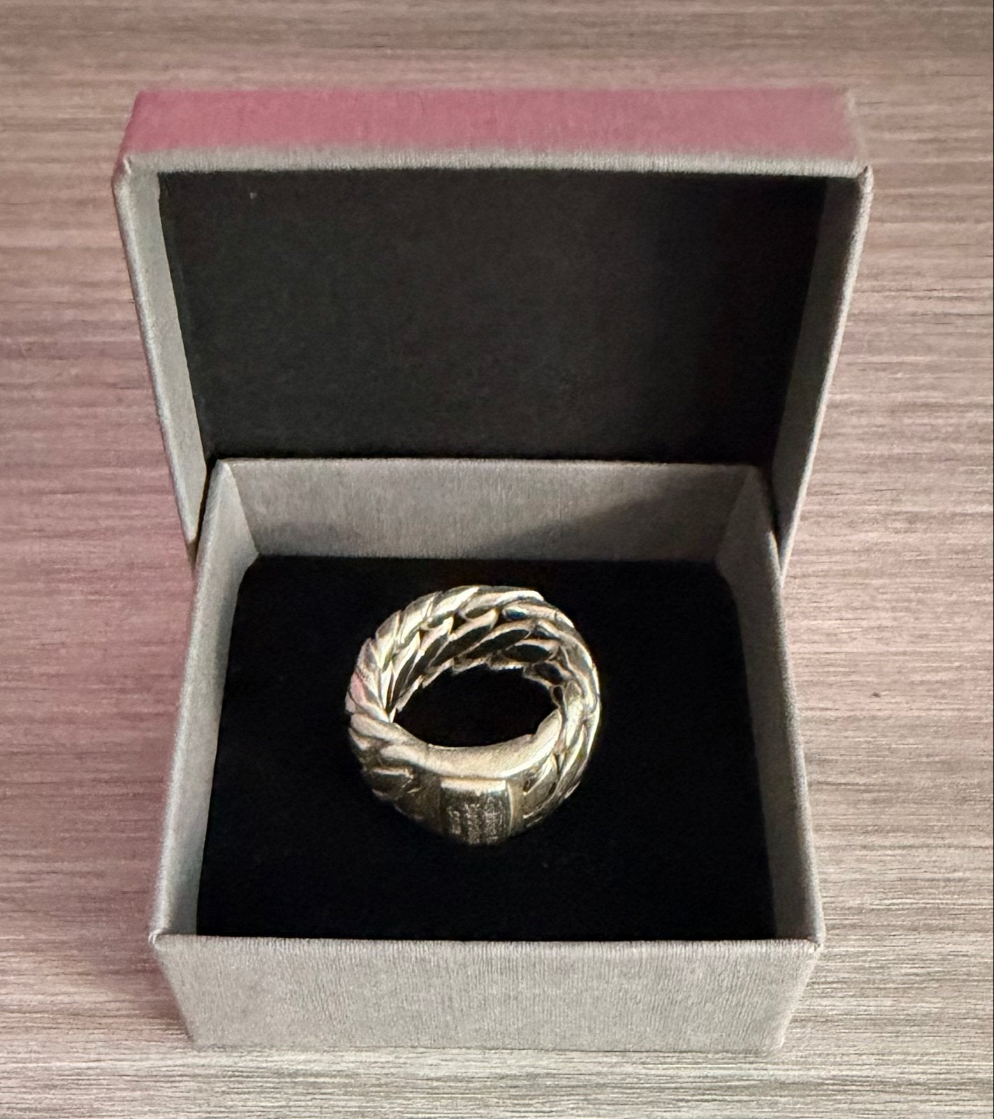 Buddha to Buddha Zilveren ring met gevlochten design, 19 tot 20, Ophalen of Verzenden, Zo goed als nieuw, Dame of Heer