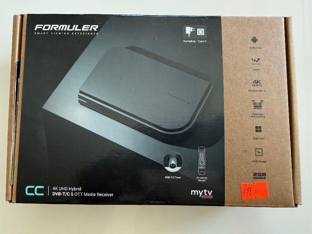 Formuler CC 4K UHD IPTV Mediaspeler DVB-C Compleet, Audio, Tv en Foto, Mediaspelers, Ophalen of Verzenden, Zo goed als nieuw, HDMI