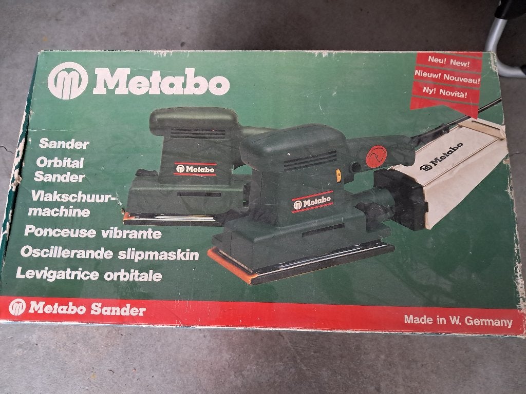 Vlakschuurmachine Metabo SR E 227 te koop, Ophalen of Verzenden, Gebruikt, Minder dan 600 watt, Vlakschuurmachine