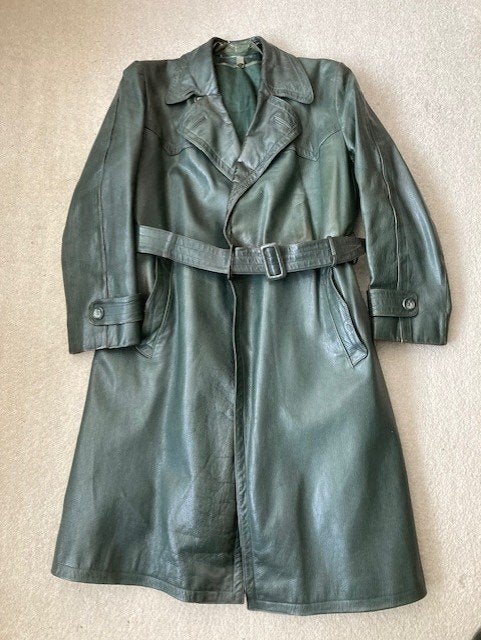 Duitse leren mantel, Verzamelen, Militaria | Tweede Wereldoorlog, Verzenden, Landmacht, Duitsland, Kleding of Schoenen