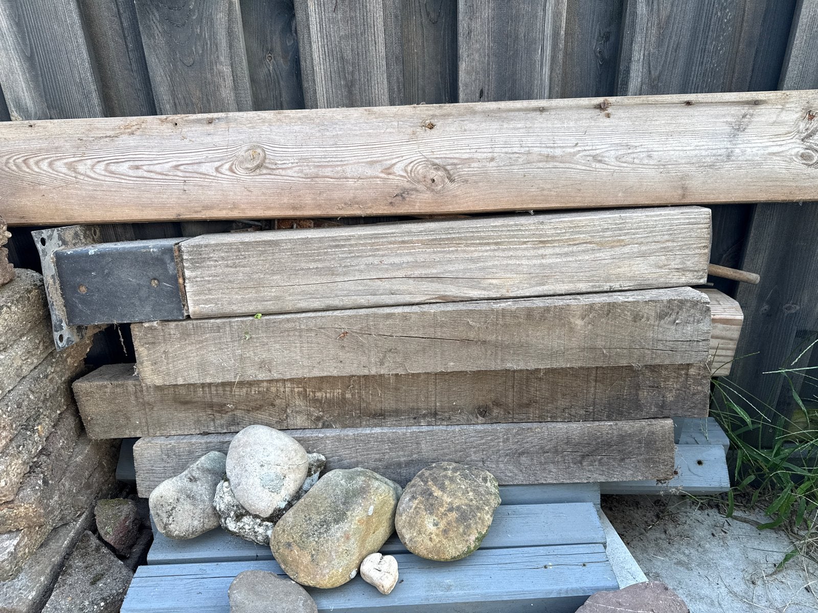 Gratis gebruikte houten balken, Ophalen, Gebruikt, Balk, Overige houtsoorten