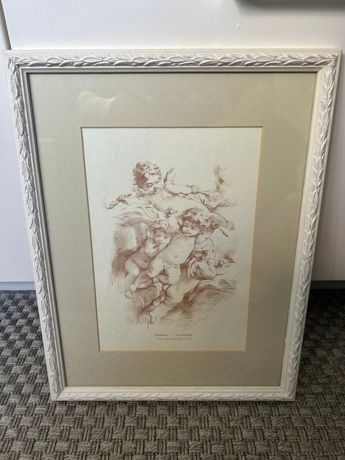 “Putti” - François Boucher, Antiek en Kunst, Kunst | Schilderijen | Klassiek, Portret of Personen, Tekening, Klassiek, Papier
