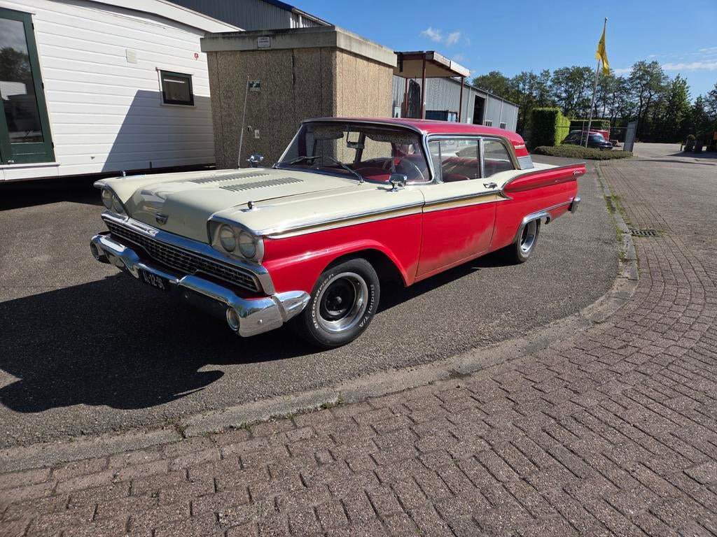 Ford Fairlane / galaxie 1959 Rood, Bedrijf, Sedan, Geïmporteerd, Rood