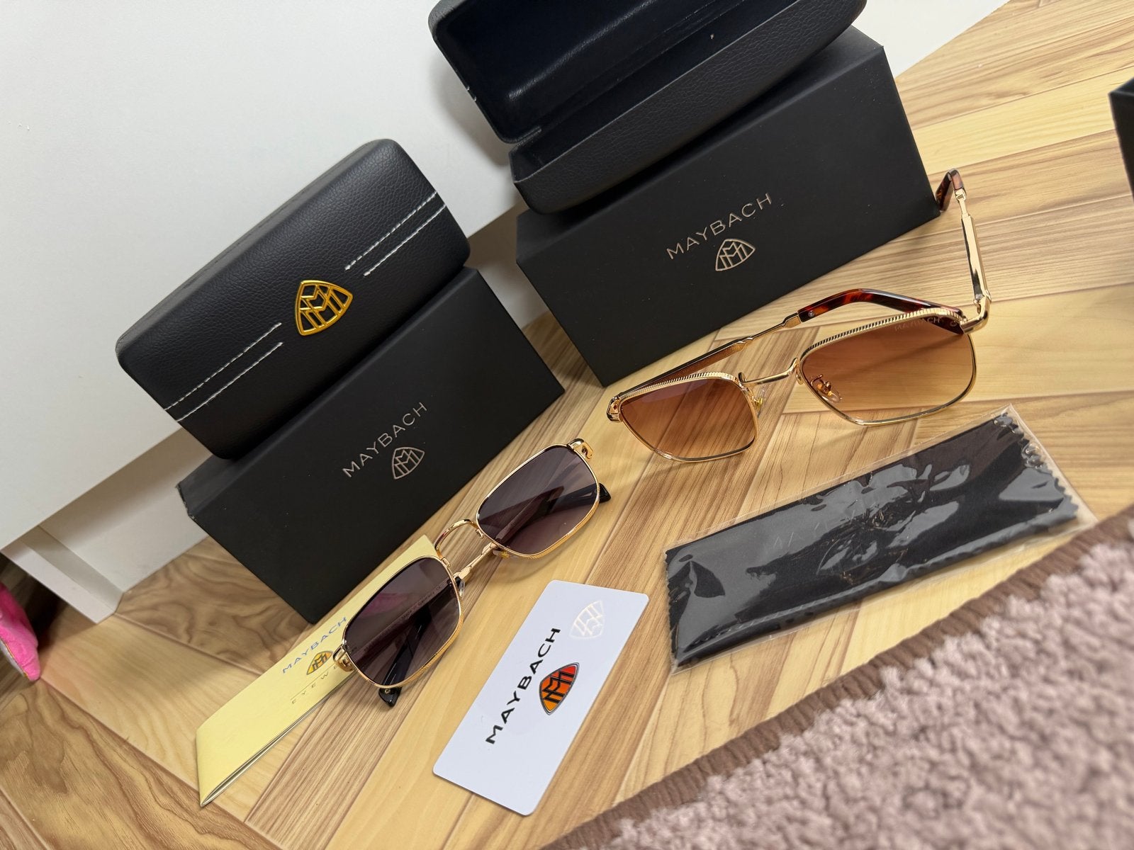 Maybach Zonnebrillen - Nieuw met Doos en Certificaat, Overige merken, Zonnebril, Bruin, Nieuw