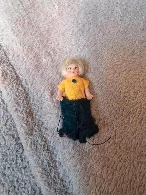 Ari popje 7 cm, Verzamelen, Poppen, Ophalen of Verzenden, Gebruikt, Pop