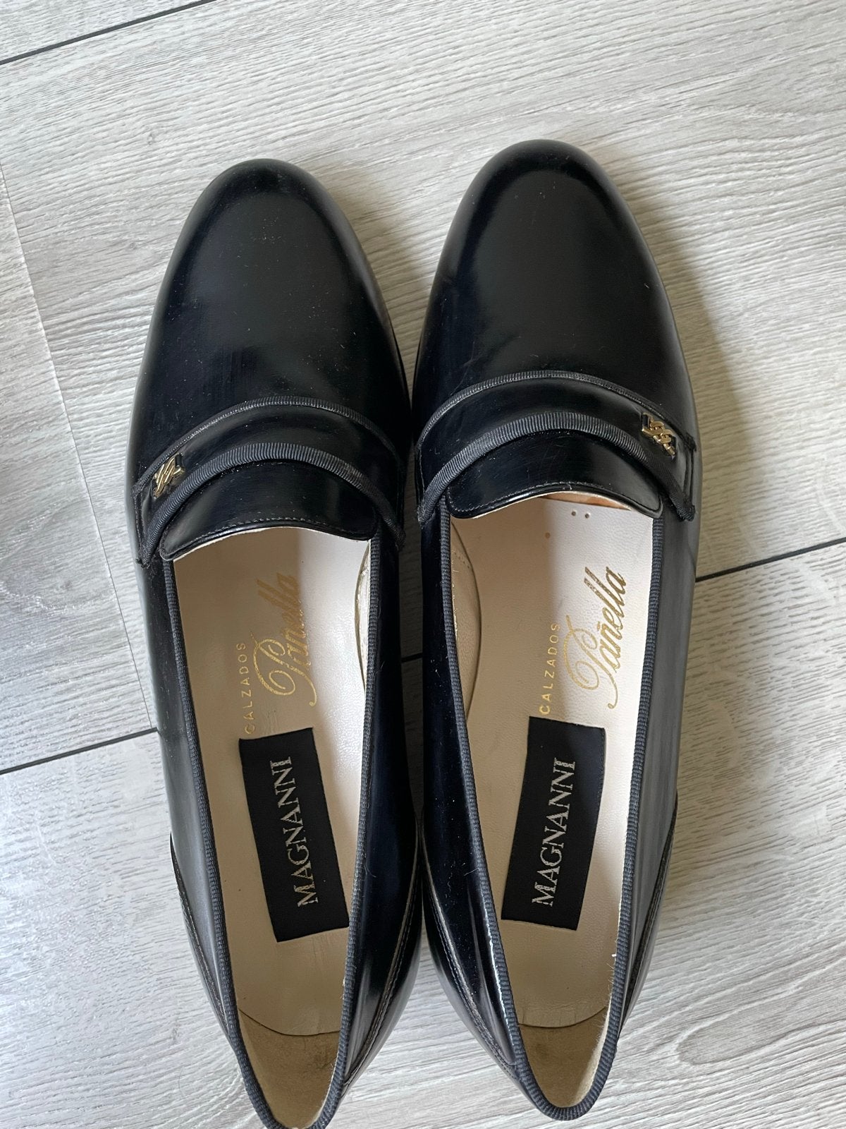 Magnanni Loafers Zwart Leer Maat 41, Ophalen, Nieuw, Zwart, Loafers