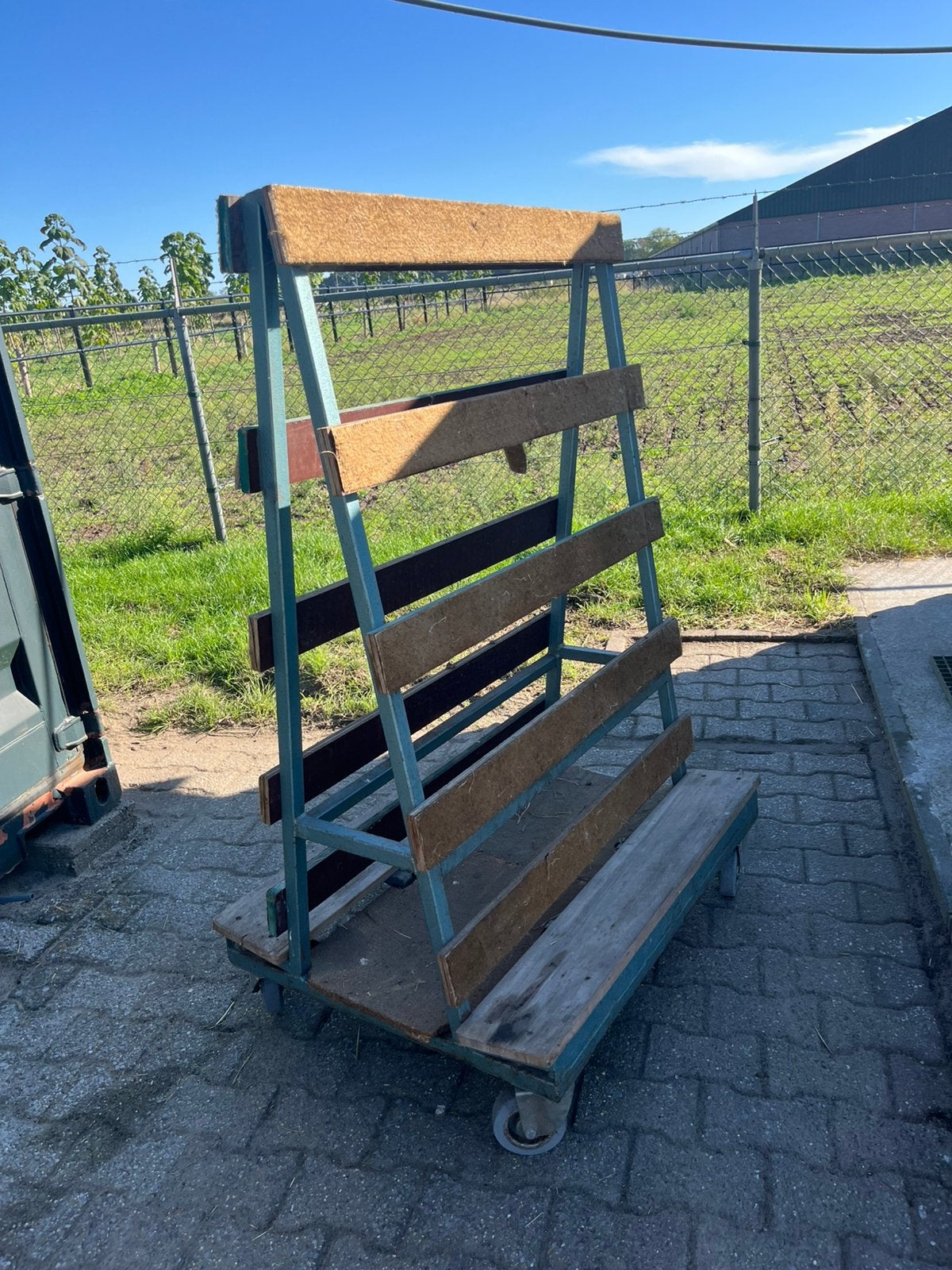 Platenwagen kar, Doe-het-zelf en Verbouw, 100 liter of meer, Ophalen, Zo goed als nieuw, Transportkar