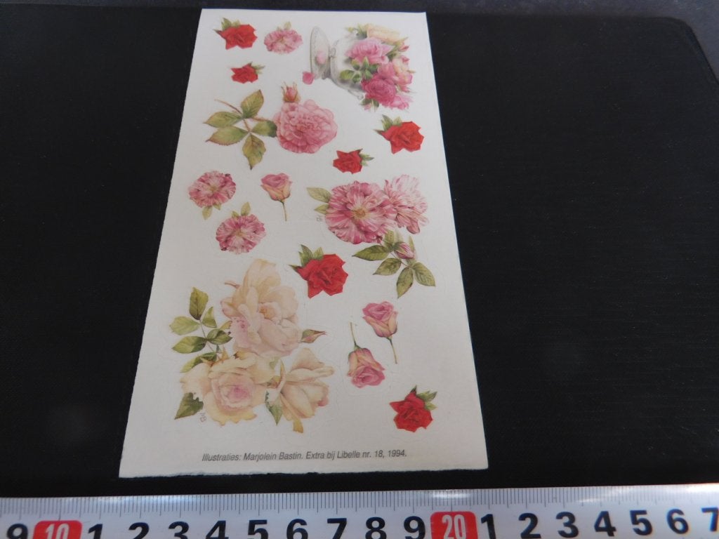 sticker set Libelle 18 / 1994 Marjolein Bastin  bloemen, Ophalen of Verzenden, Zo goed als nieuw