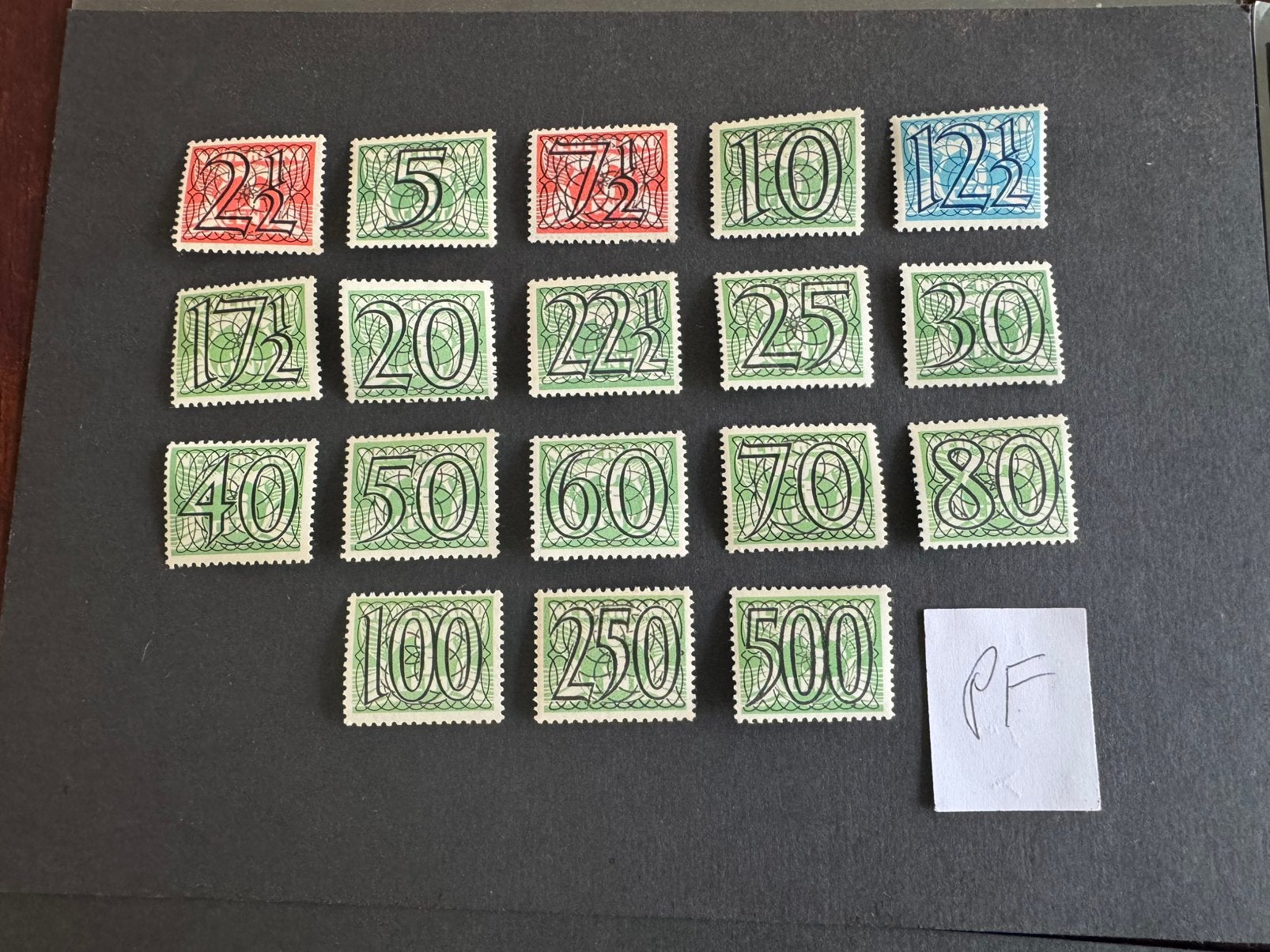 1940 Guilloche zegels NVPH nr 356-373 postfris, Verzenden, T/m 1940, Postfris