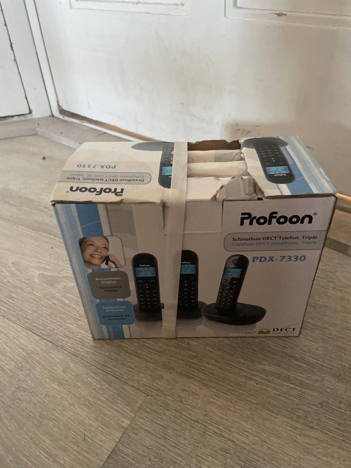 Profoon PDX-7330 Draadloze DECT Telefoon Triple, Ophalen of Verzenden, Nieuw, 3 handsets