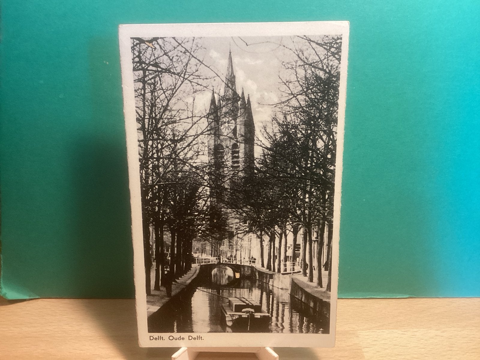 Delft Oude Delft Gracht Kerk.   365, Ophalen of Verzenden, Voor 1920, Ongelopen, Zuid-Holland