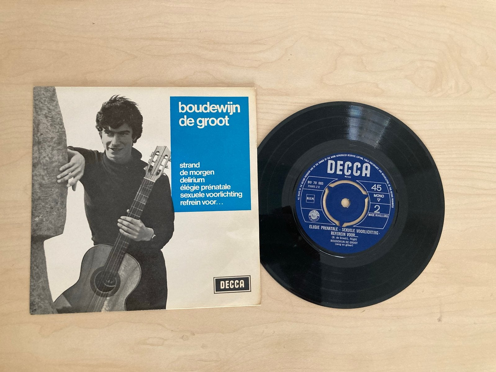 Boudewijn de Groot - Strand / De Morgen (EP, 1966), Gebruikt, Originele persing, 7 inch, Ophalen of Verzenden