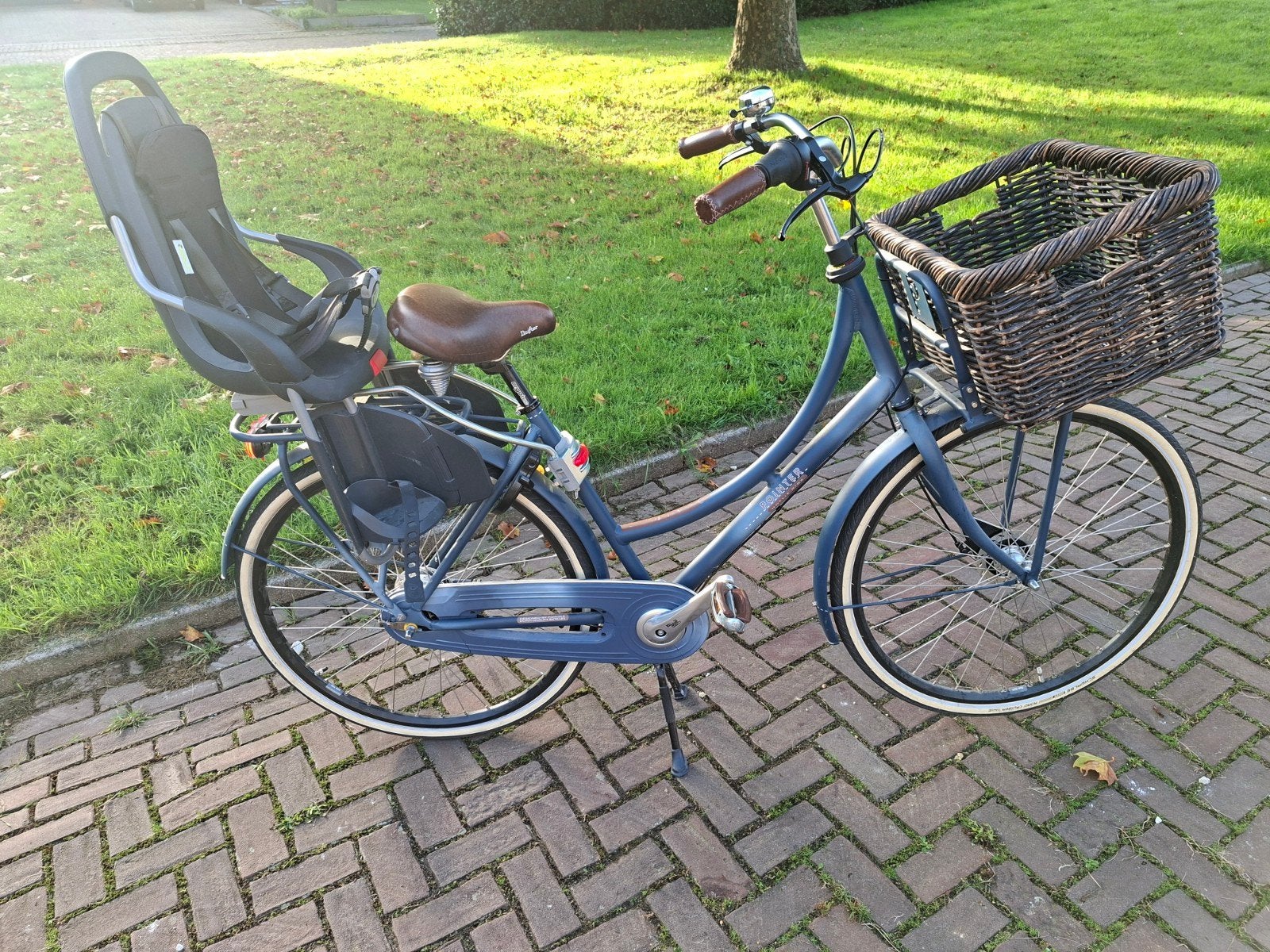 Pointer Noflik Ride fiets met kinderzitje en mand, Fietsen en Brommers, Velgrem, (Extra) lage instap, Ophalen, Overige merken