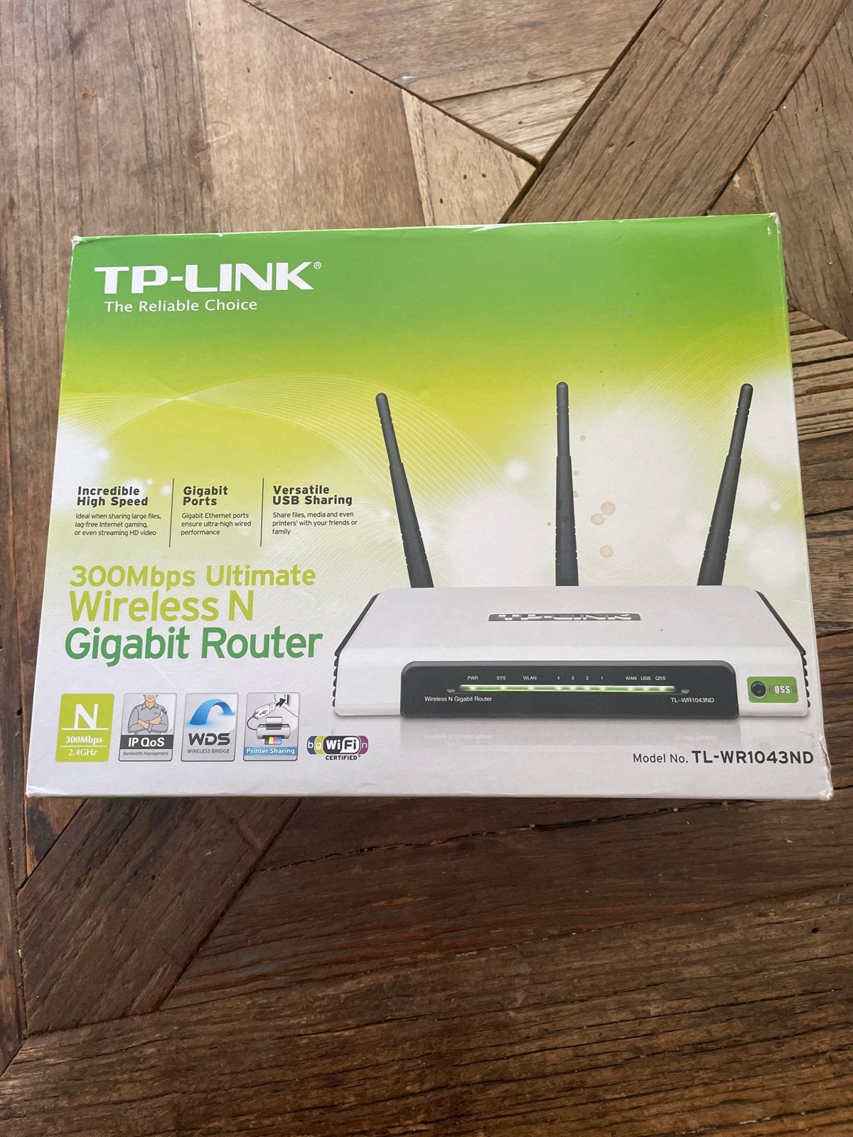 TP-Link TL-WR1043ND 300Mbps Wireless N Gigabit Router, Ophalen of Verzenden, Zo goed als nieuw, Router