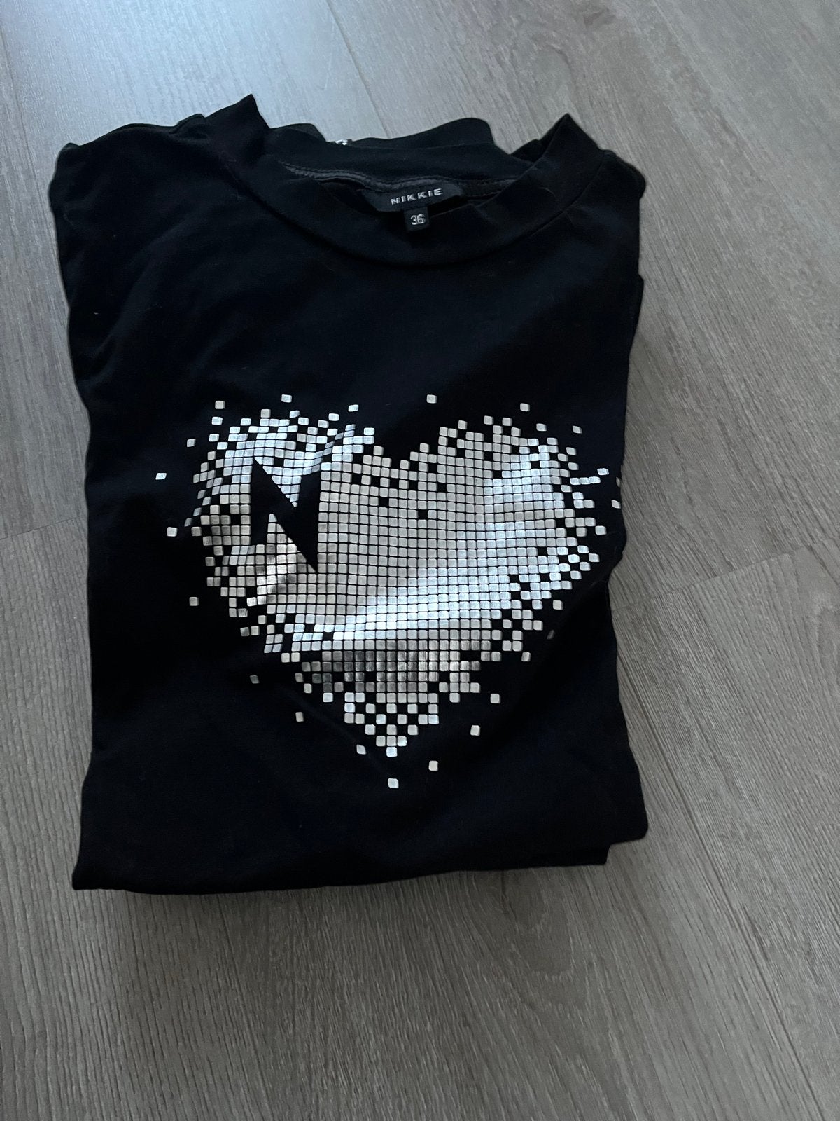 Nikkie t-shirts maat 34/36 - 5 stuks, Kleding | Dames, T-shirts, Ophalen, Zwart, Korte mouw, Maat 34 (XS) of kleiner