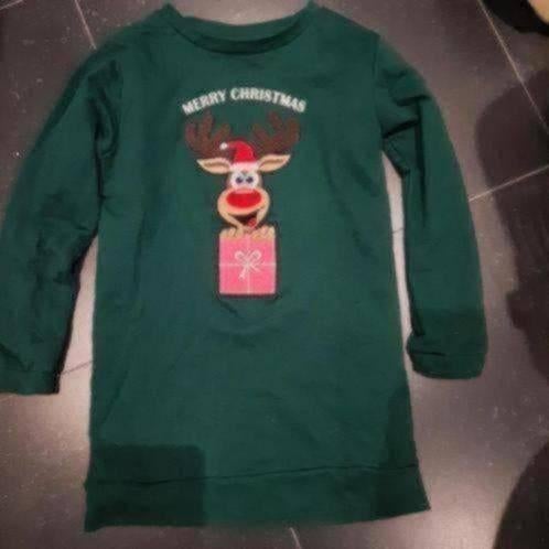 128 jurk groen, Verzenden, Zo goed als nieuw, Meisje, Jurk of Rok