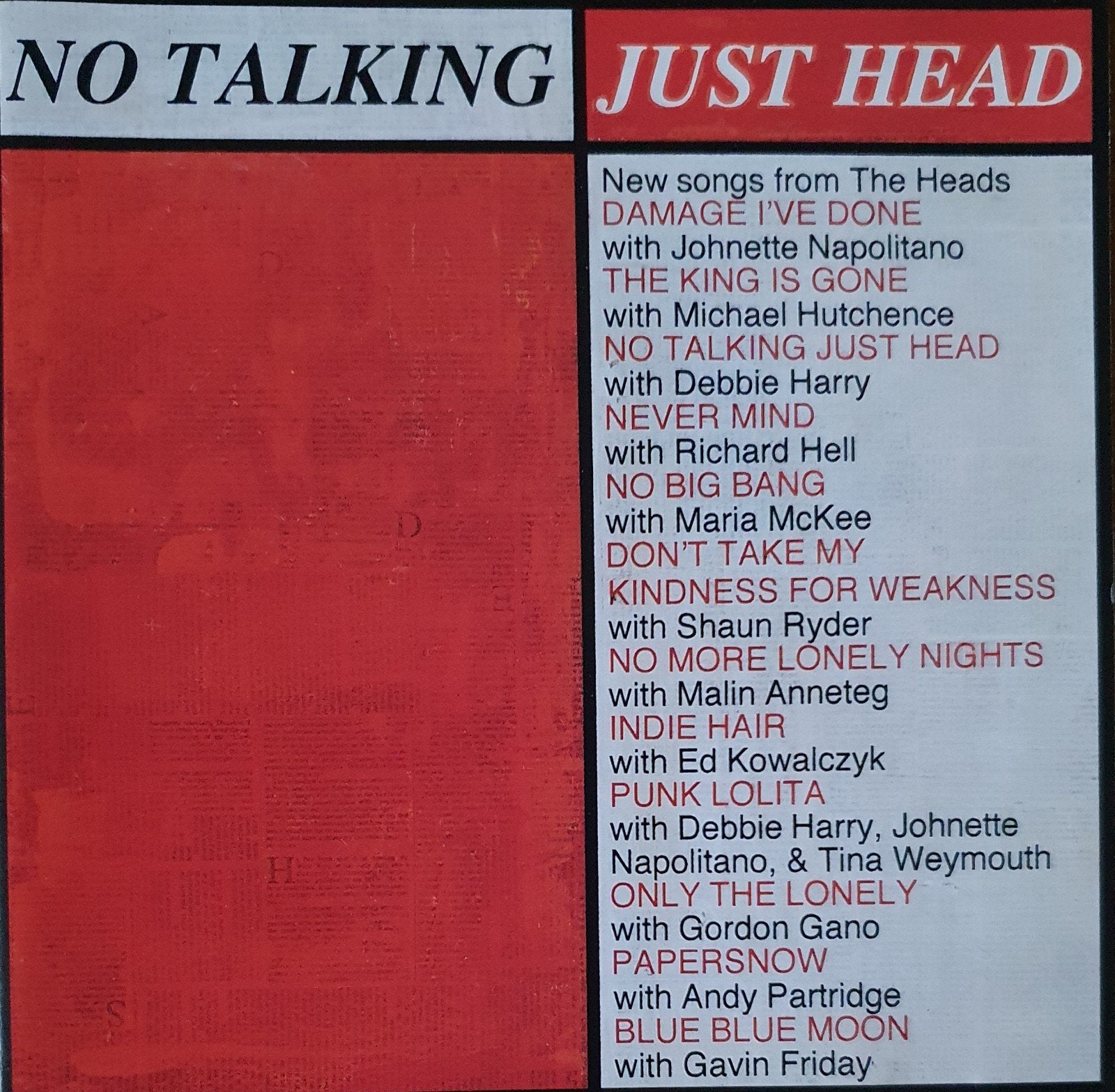 The Heads   No talking Just head, Ophalen of Verzenden