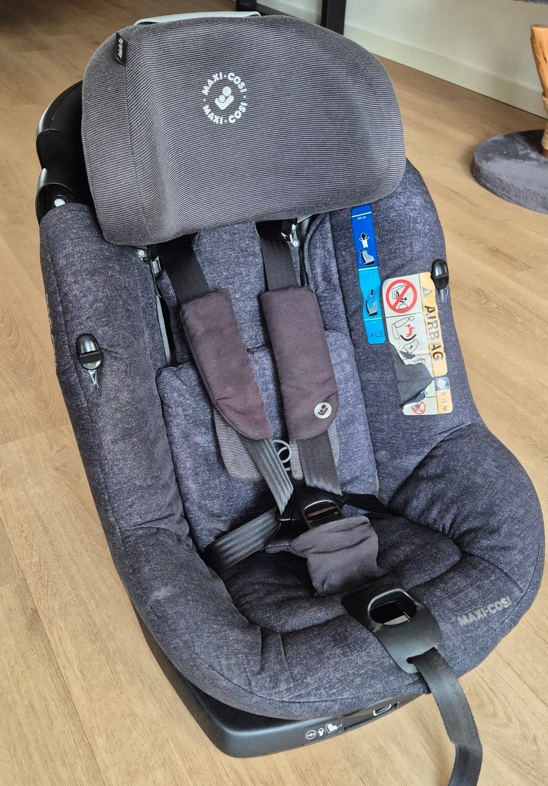 Maxi-Cosi AxissFix i-Size Autostoeltje - 360 draaibaar, Gebruikt, 0 t/m 18 kg, Verstelbare rugleuning, Ophalen of Verzenden